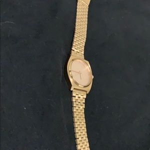 Rose gold Nixon watch